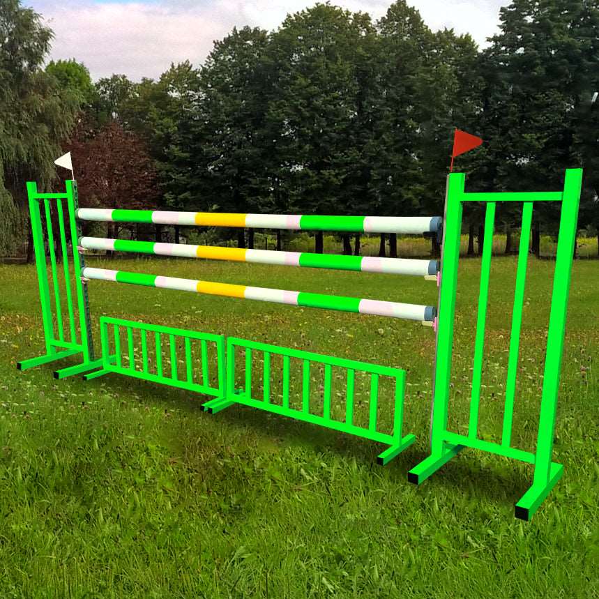 Training Jump Set TS_206 Green Aluminium Horse Jumps / Hindernisse