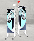 Horse Show Jump Stands (2) Aluminium Horse Jumps / Hindernisse