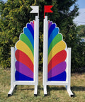 Rainbow Show Jump Stands (2) Aluminium Horse Jumps / Hindernisse