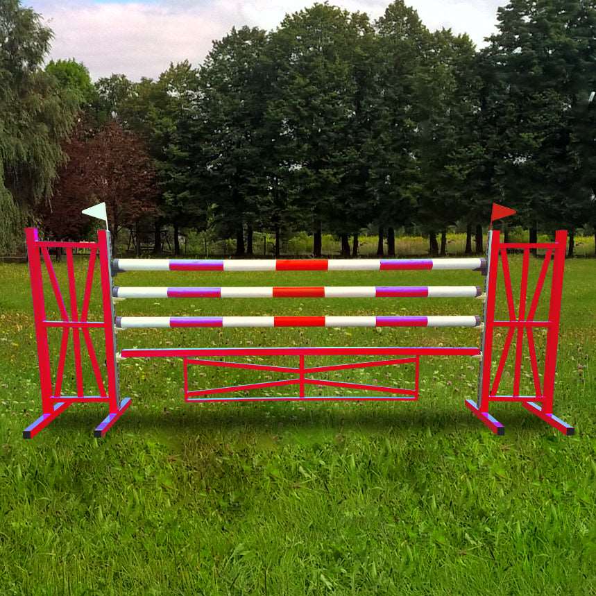 Training Jump Set TS_215 Red Aluminium Horse Jumps / Hindernisse